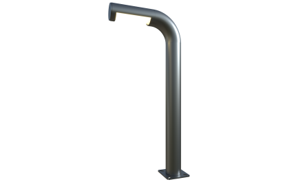 Round LED pole 3 ft. Zagreb OD 4 (Aluminum+powder coating) One side 30W 4050Lm